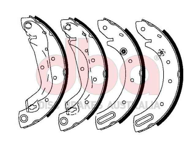 Street Series Brake Shoes [Nissan Terrano 1995-06 254mm] - TecDoc Only
