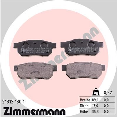 Bremsbelagsatz, Scheibenbremse