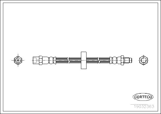 FLEXIBLE DE FREIN VOLVO 340-360  0705