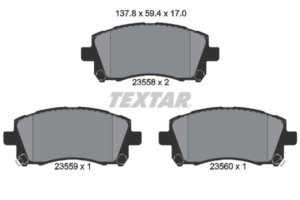 Brake Pad Set, disc brake 2355802