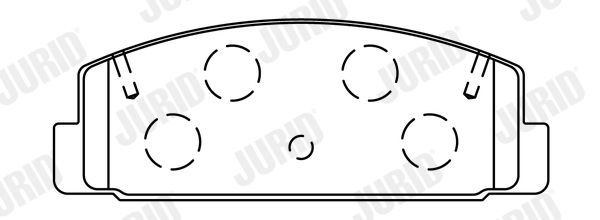 Brake Pad Set, disc brake 572490J