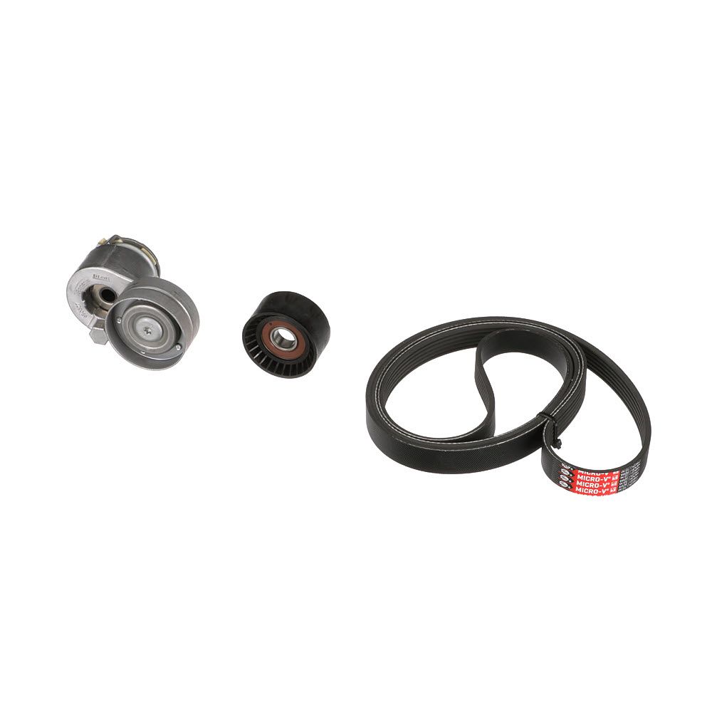 V formos rumbuotas diržas, komplektas