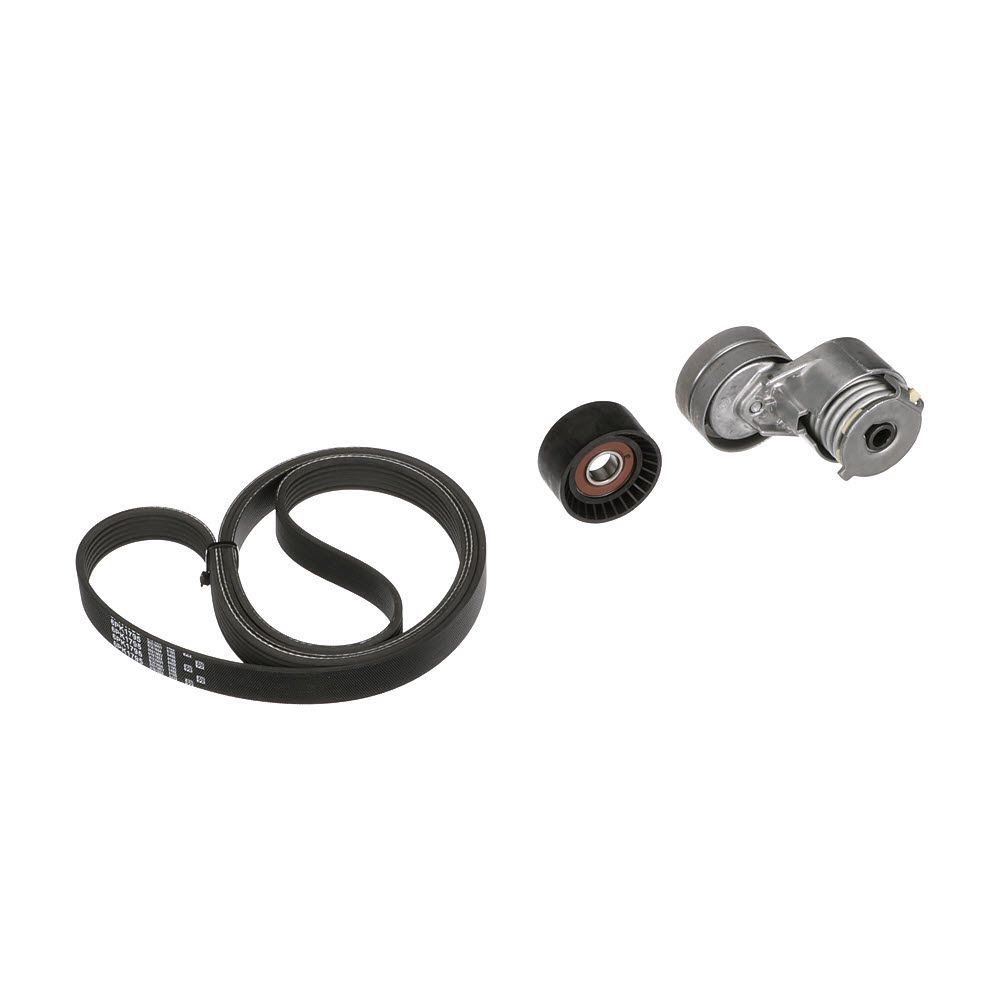 V formos rumbuotas diržas, komplektas