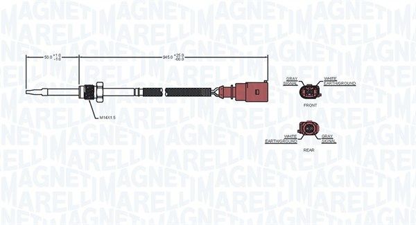 Sensor, Abgastemperatur Sensor, Abgastemperatur
