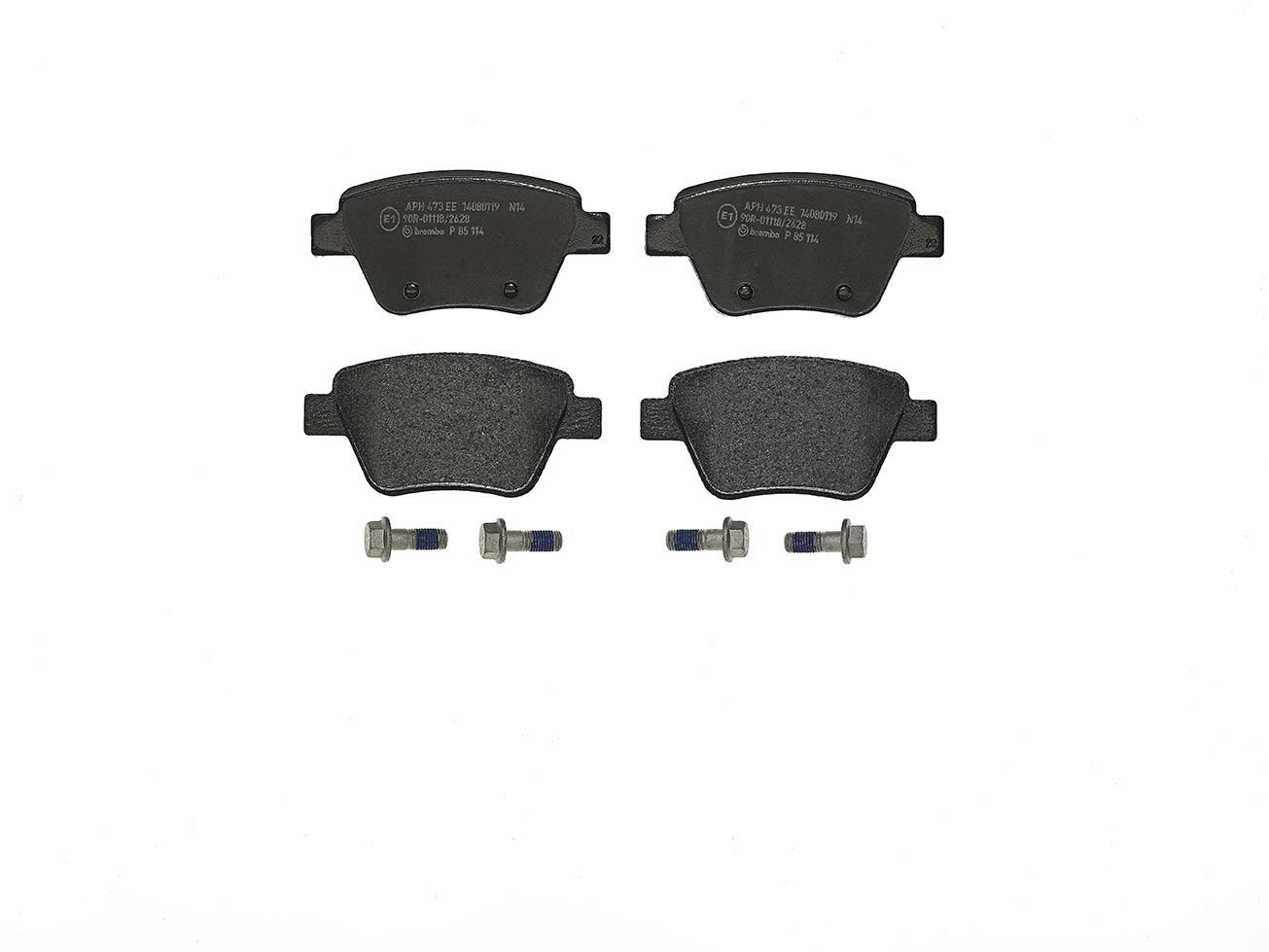 BREMBO P 85 114 - Bremsbelagsatz, Scheibenbremse PRIME LINE