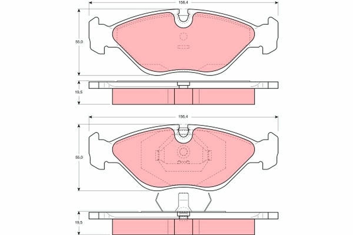 Brake Pad Set, disc brake GDB969