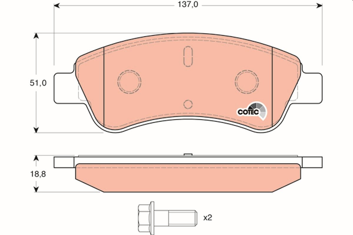 Brake Pad Set, disc brake GDB1463