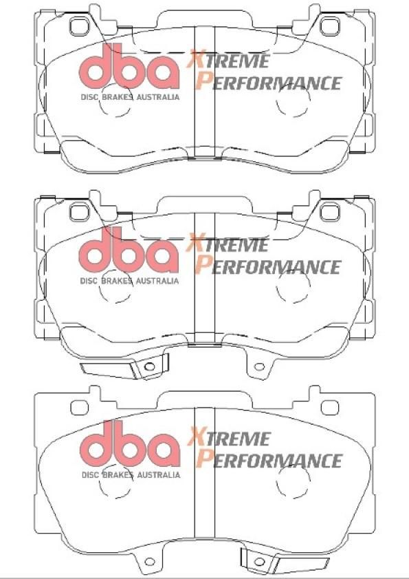 DBA XP PERFORMANCE BRAKE PADS [ Ford Mustang 2015 4 Piston F ] - TecDoc Only