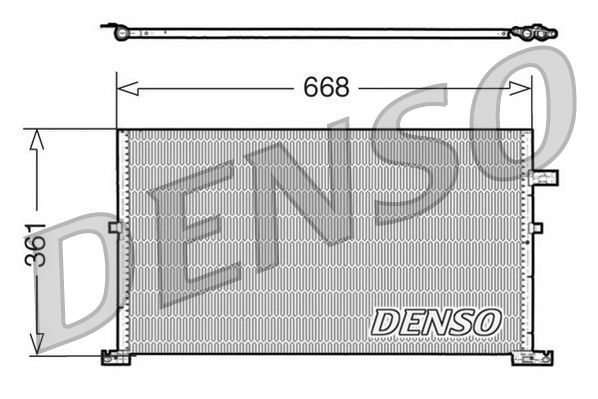 DENSO DCN10013 - Kondensator, Klimaanlage