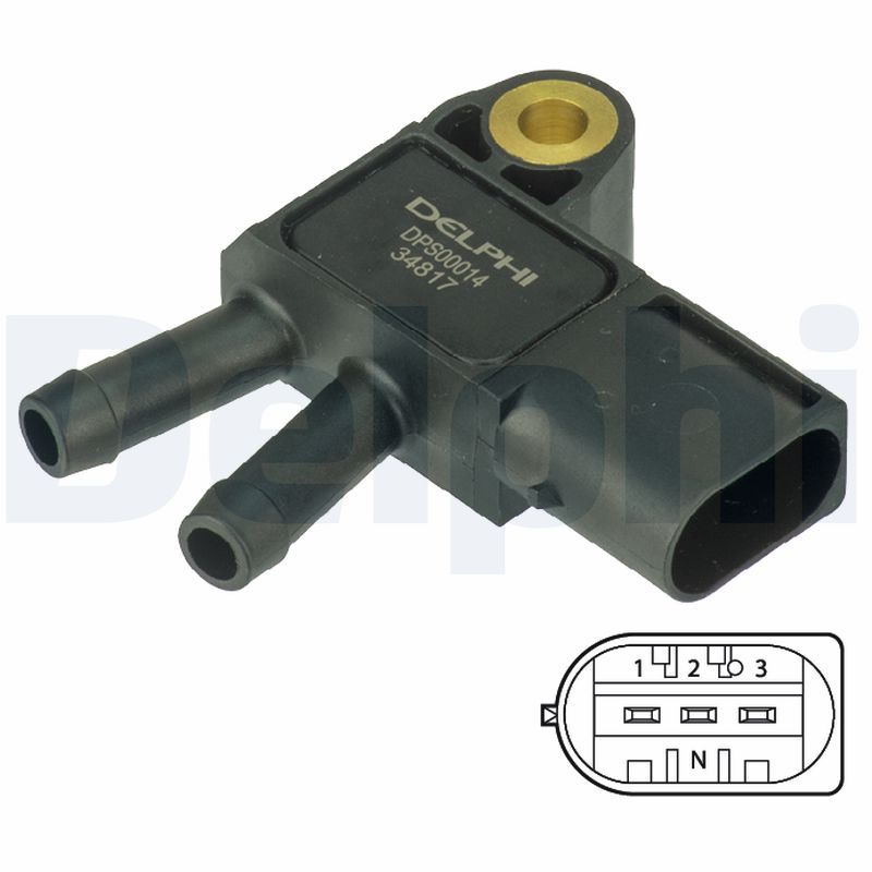 DELPHI DPS00014 - Sensor, Abgasdruck
