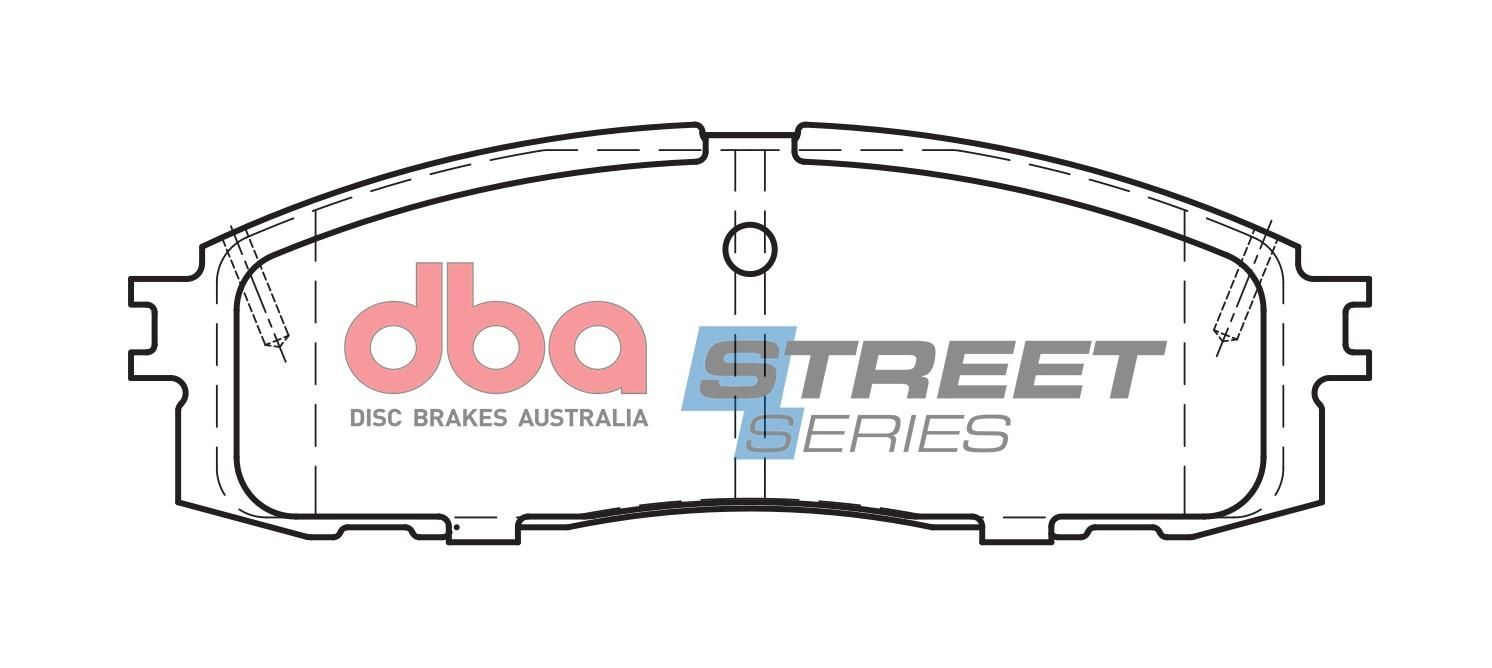 DBA SS STREET SERIES BRAKE PADS [ Toyota Supra/Crown/Corona/Cressida 1983 - 1993 R ] - TecDoc Only