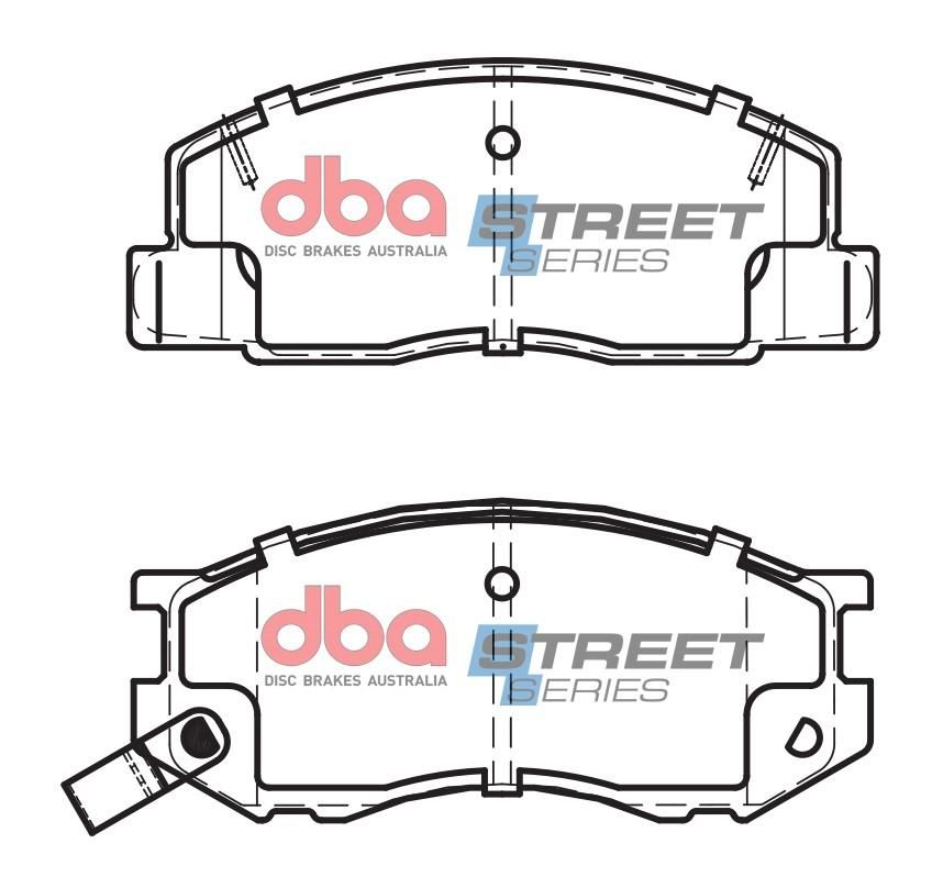 DBA SS STREET SERIES BRAKE PADS [ Daihatsu & Toyota 1989-2002 F ] - TecDoc Only