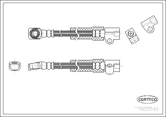 FLEXIBLE DE FREIN OPEL KADETTE-V  0705