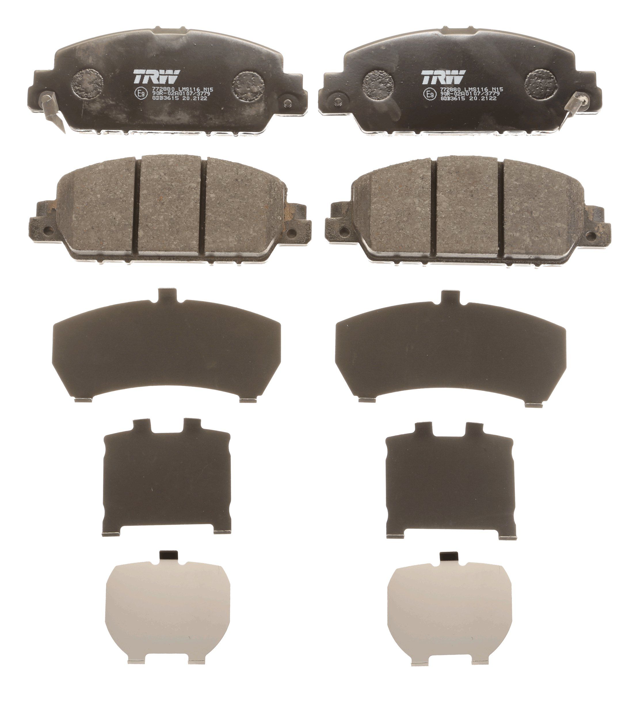 TRW DISC BRAKE PADS - TecDoc 2