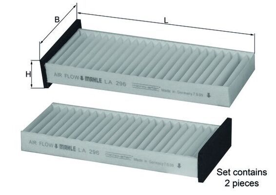 Filter, cabin air LA 296/S