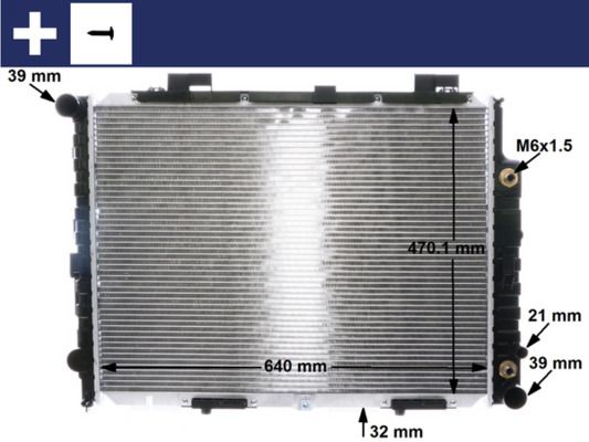 Radiador, refrigeración del motor