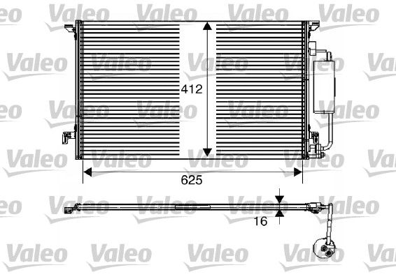 VALEO 817712 Condenser, air conditioning