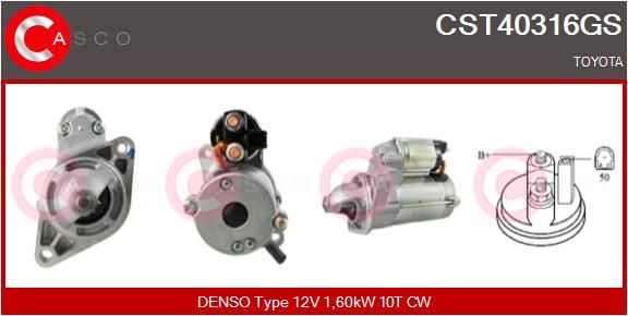 CST40316GS CASCO Genuine önindító