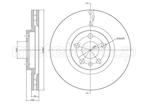METELLI 23-0338 - Bremsscheibe