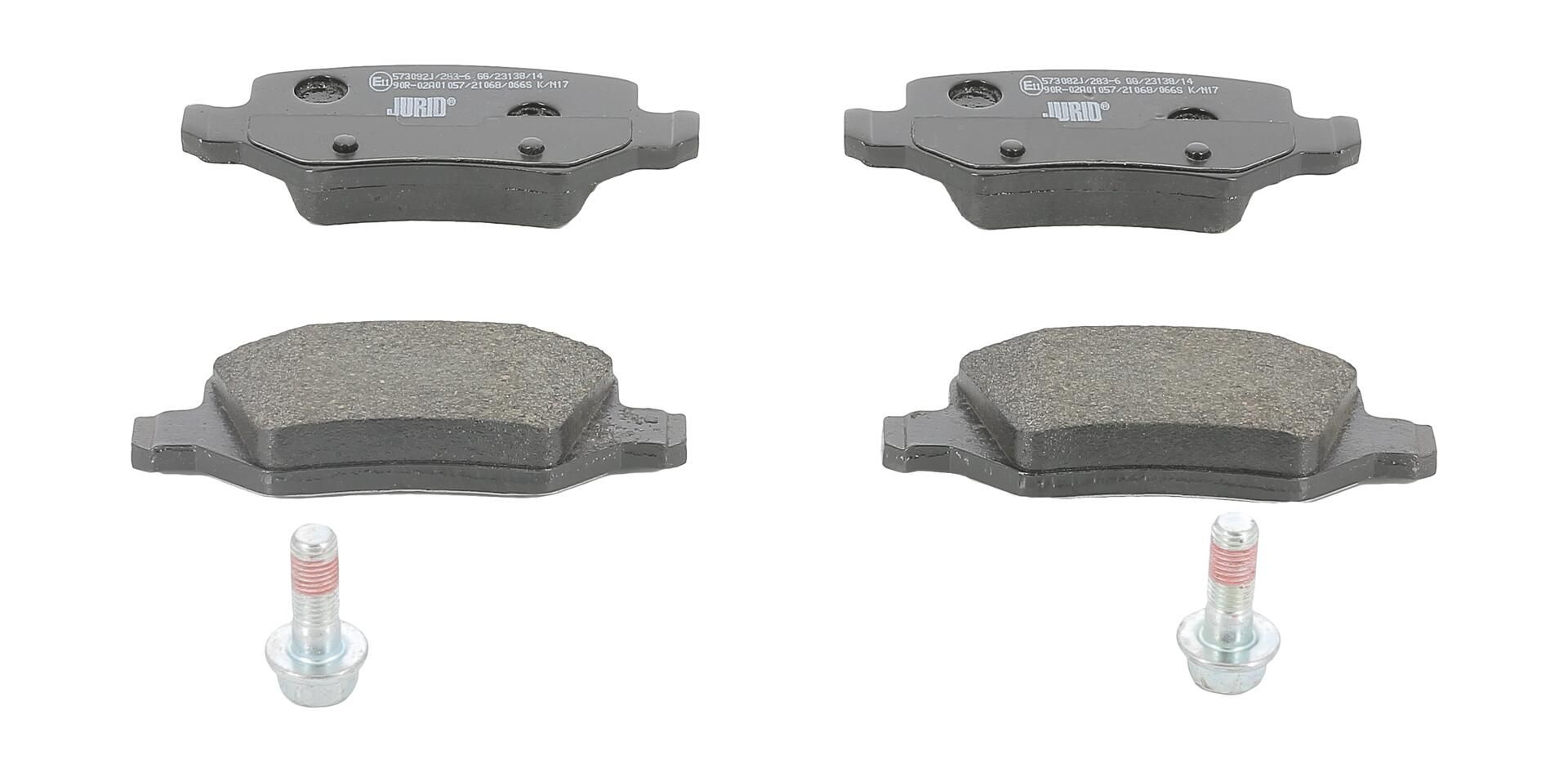 Bremsbelagsatz, Scheibenbremse