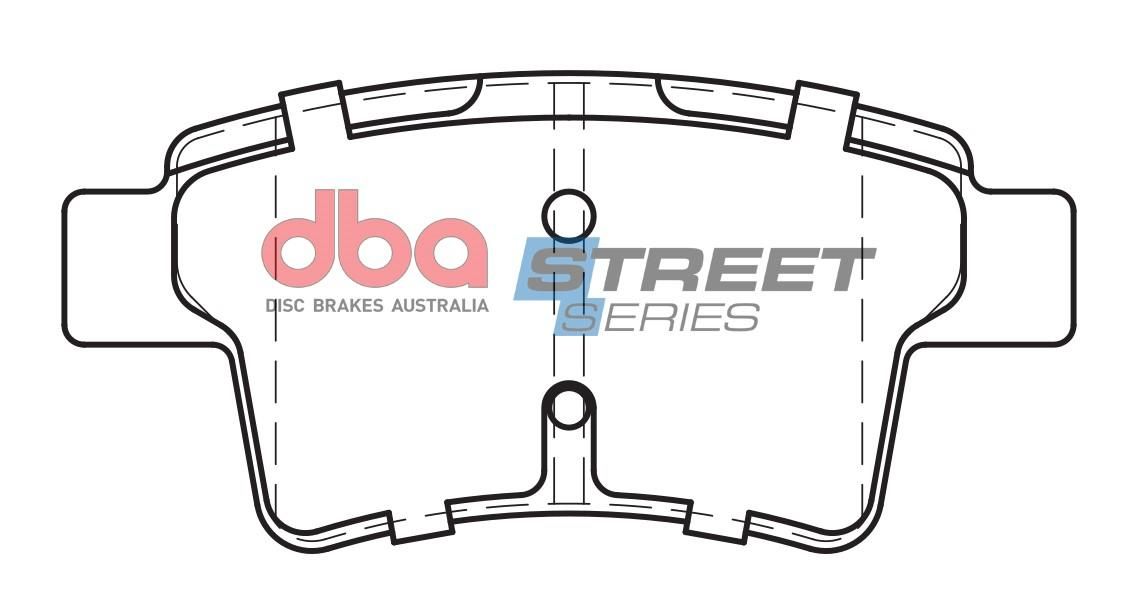 DBA SS STREET SERIES BRAKE PADS [ Citreon C4 Picasso 2006 - 2014 R ] - TecDoc Only