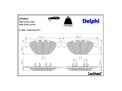 Bremsbelagsatz, Scheibenbremse