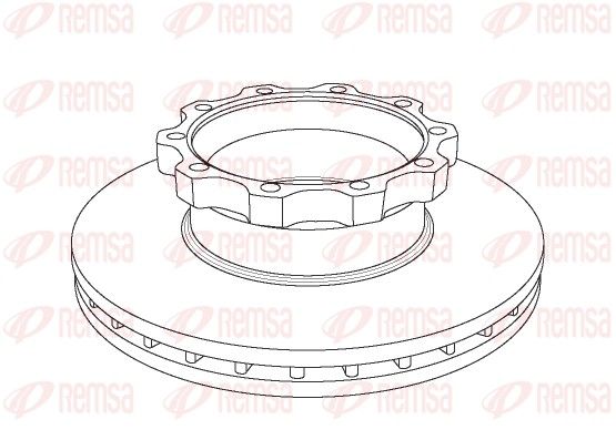 NCA1044.20 REMSA Heavy Duty Brake Disc féktárcsa