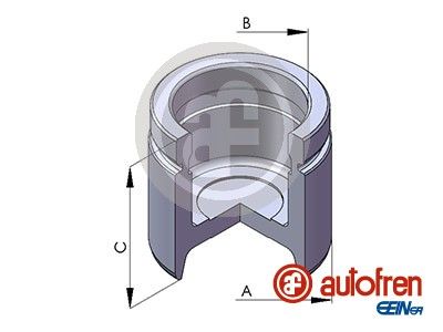 Piston, brake caliper D025140