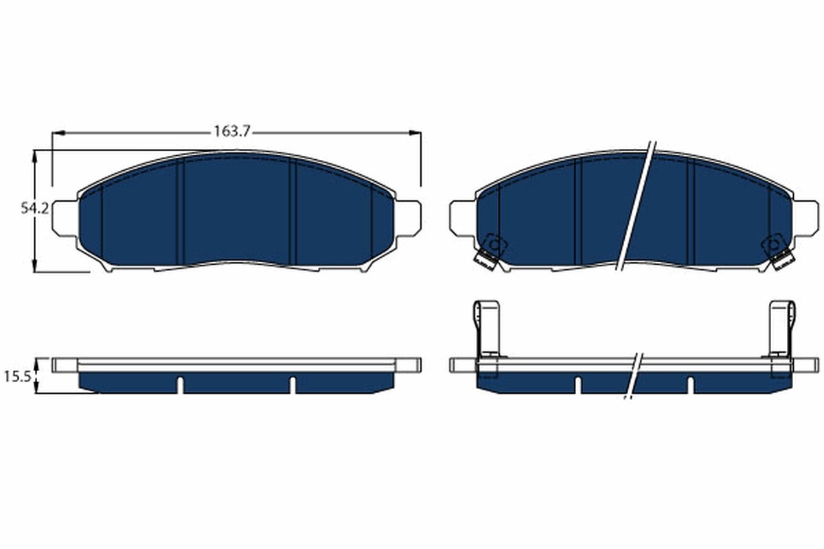 Brake Pad Set, disc brake GDB3520BTE