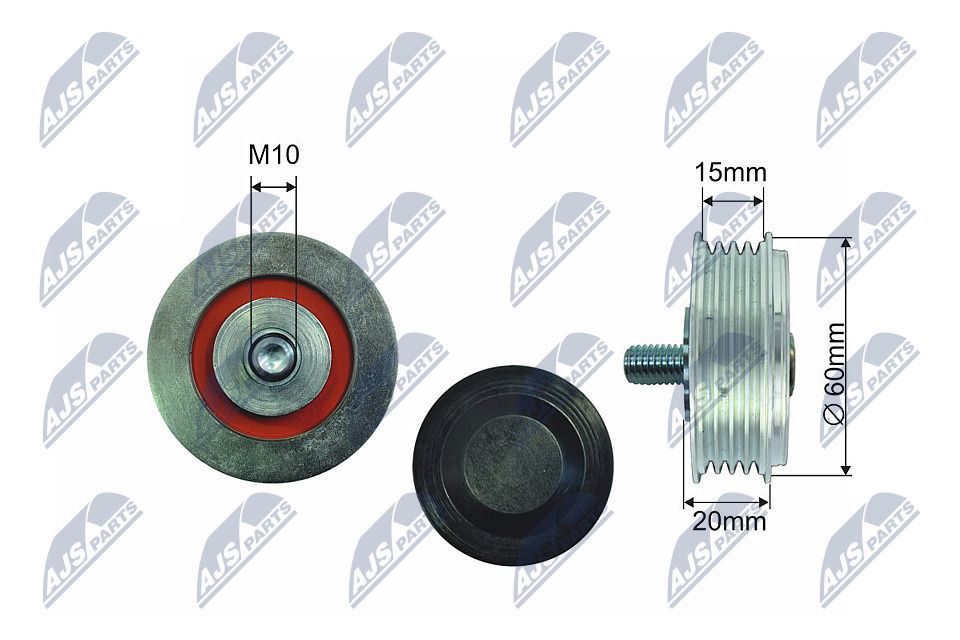 NTY RNK-AU-036 Umlenk-/Führungsrolle, Keilriemen