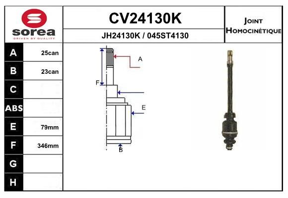 Gelenksatz, Antriebswelle