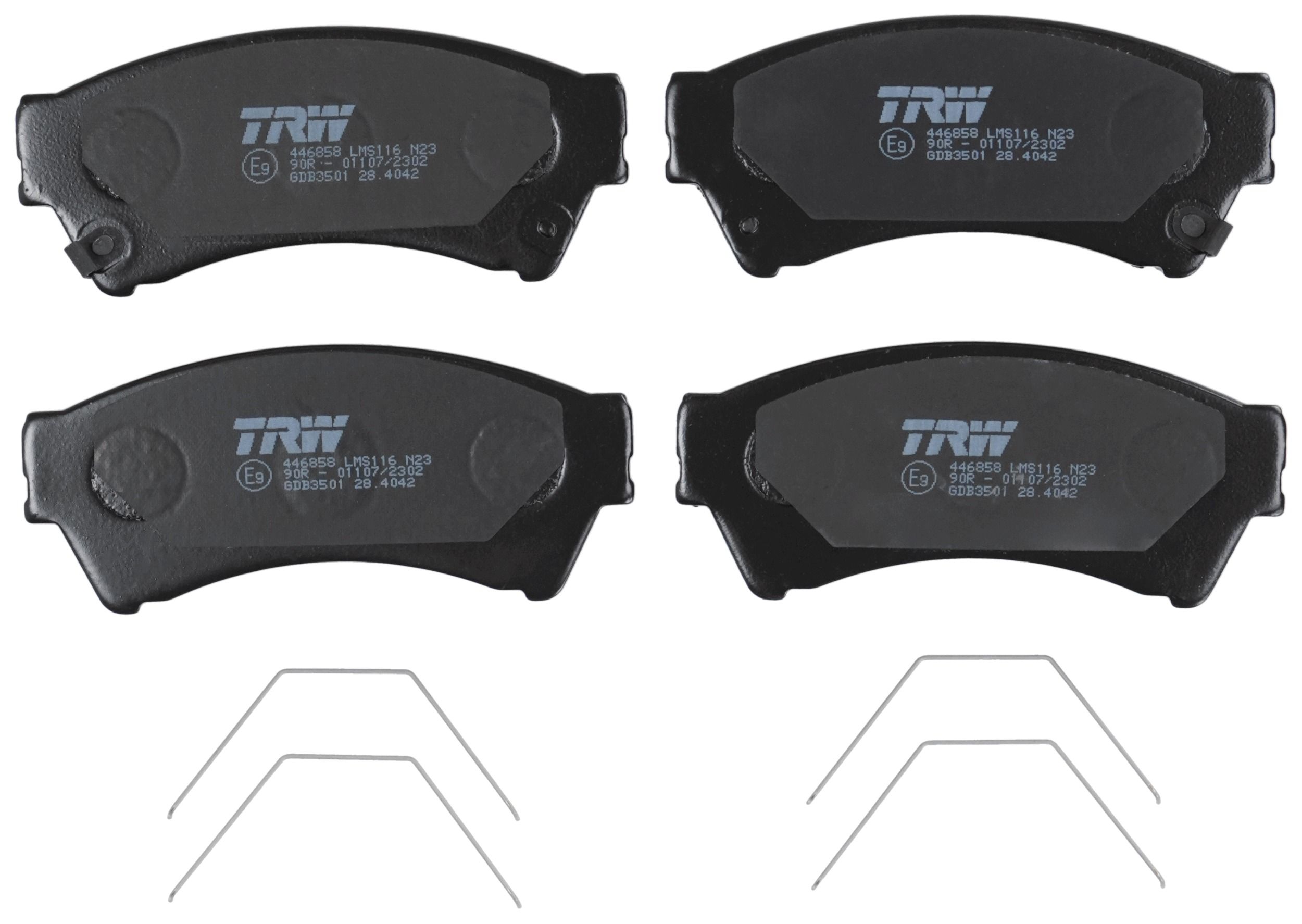 TRW DISC BRAKE PADS - TecDoc 2