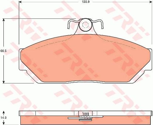 TRW DISC BRAKE PADS - TecDoc Only