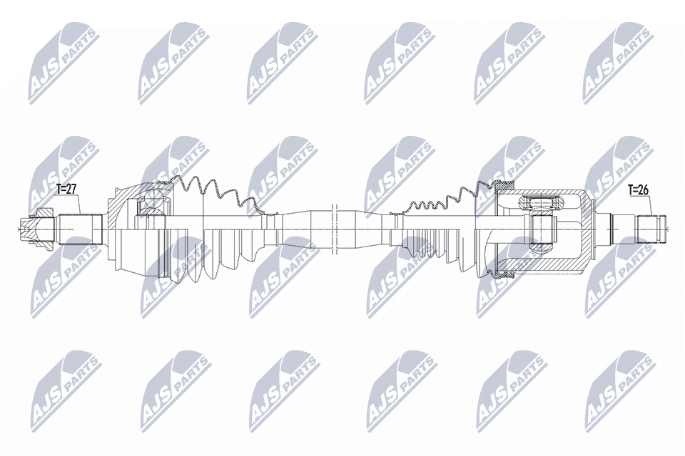 NPW-CH-175 NTY hajtótengely