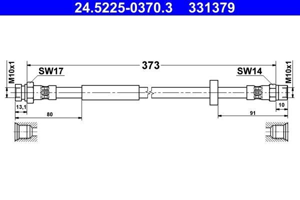 Brake Hose 24.5225-0370.3