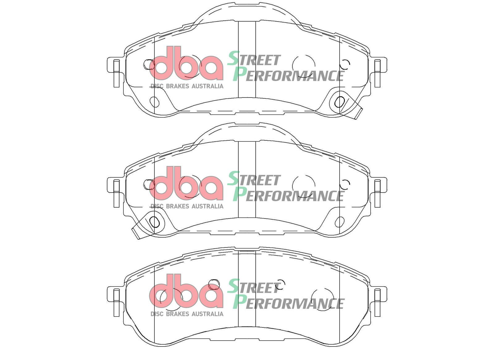 DBA SP PERFORMANCE BRAKE PADS [ Ford Everest 7/2015-on R ] - TecDoc Only