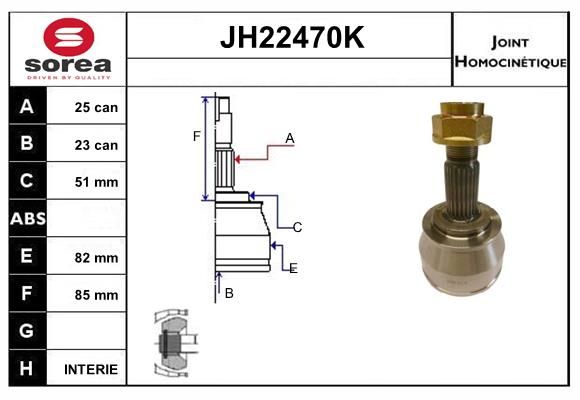 KIT CV JOINT AVEC KR078 - GRANDE PU