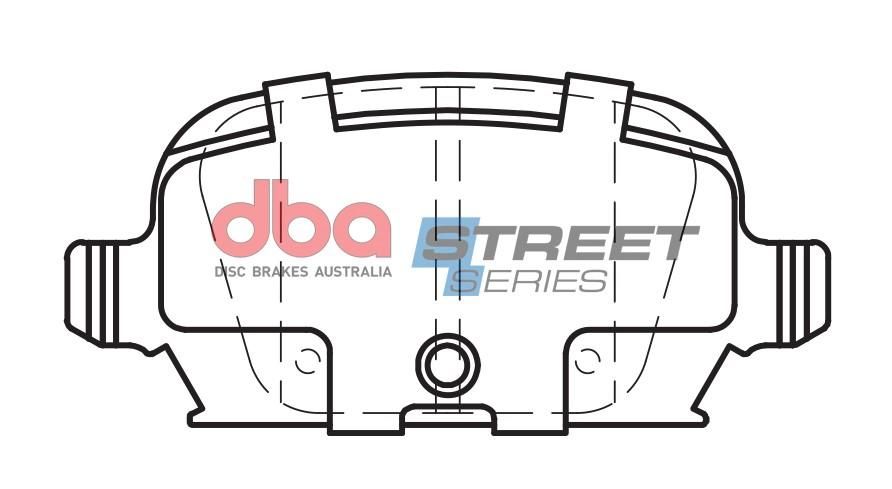 DBA SS STREET SERIES BRAKE PADS [ Holden Barina & Tigra 2001-2007 R ] - TecDoc Only