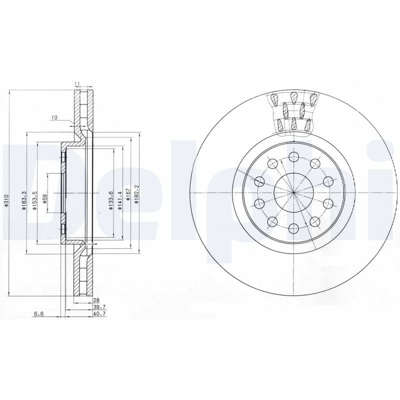 JEU DE 2 DISQUES DE FREIN  0702