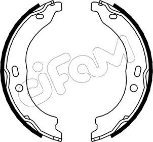 Brake Shoe Set, parking brake 153-094