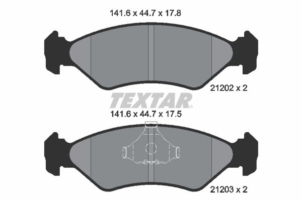 Brake Pad Set, disc brake 2120203