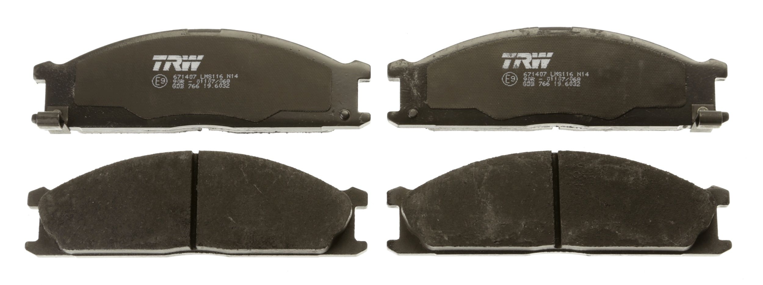 TRW DISC BRAKE PADS - TecDoc 2