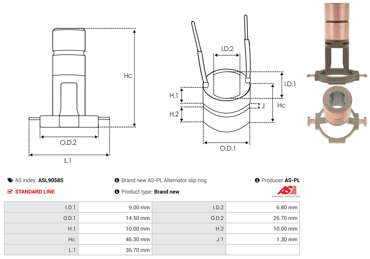 kontaktinis žiedas, generatorius