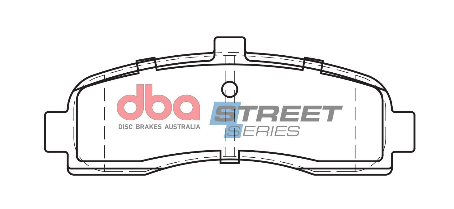 DBA SS STREET SERIES BRAKE PADS [ Nissan Micra 1995-97 F ] - TecDoc Only
