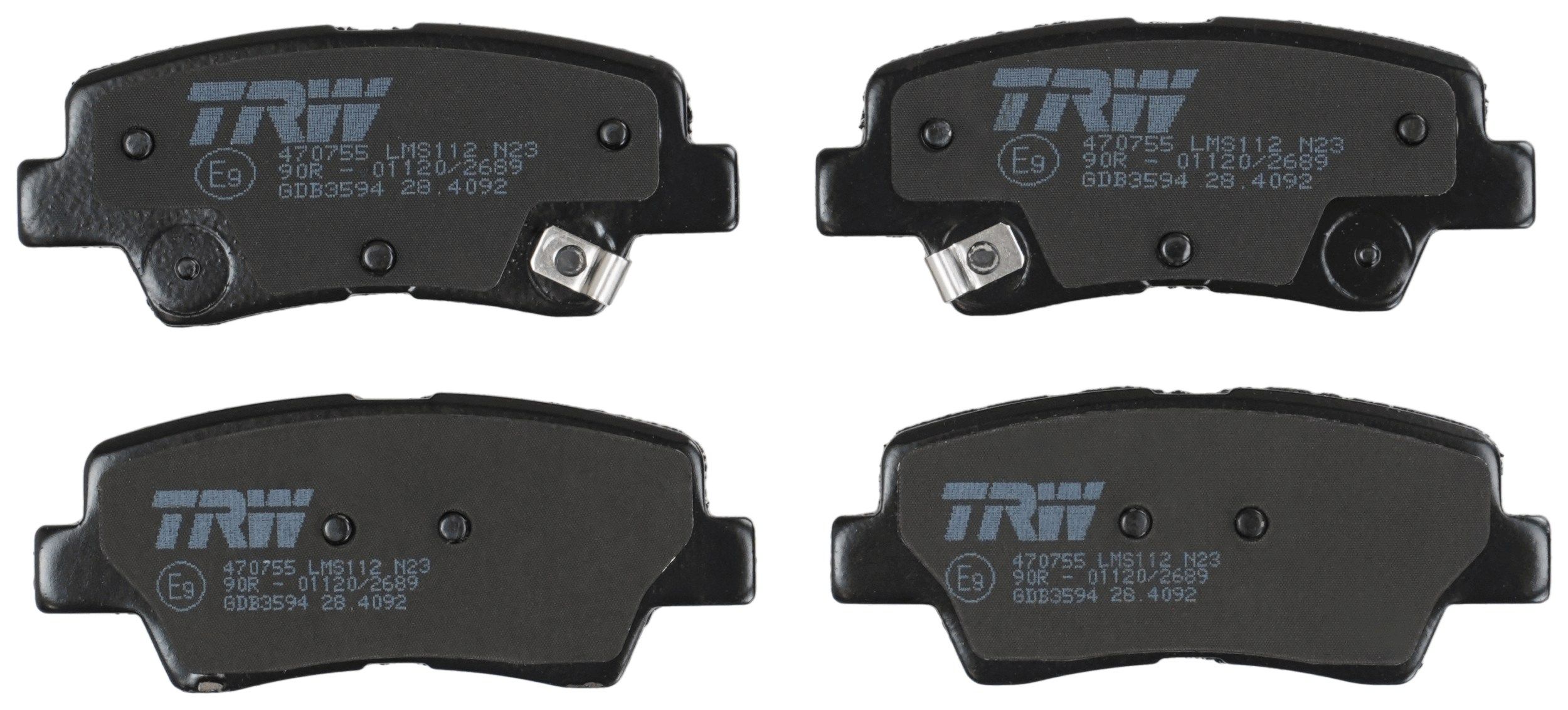 TRW DISC BRAKE PADS - TecDoc 2