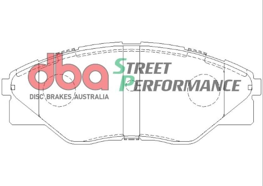 DBA SP PERFORMANCE BRAKE PADS [ Toyota HI-Lux 2008-2014 F ] - TecDoc Only