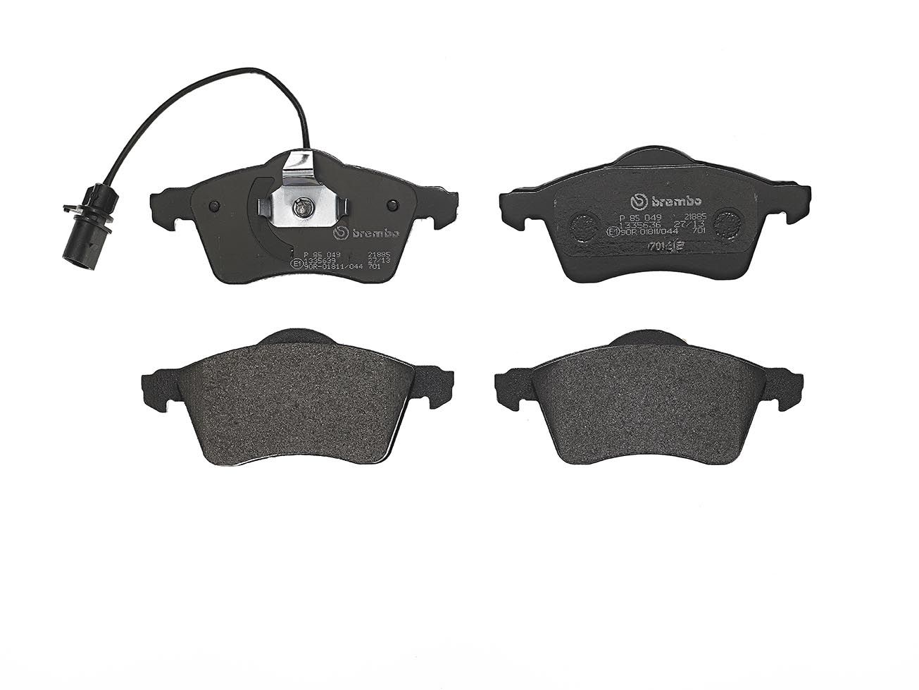 BREMBO P 85 049 - Bremsbelagsatz, Scheibenbremse PRIME LINE