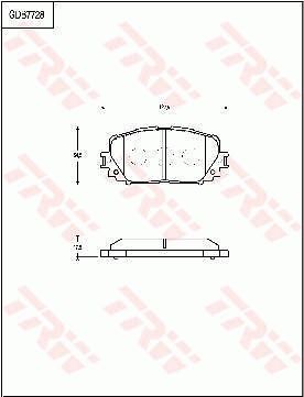 TRW DISC BRAKE PADS - TecDoc Only