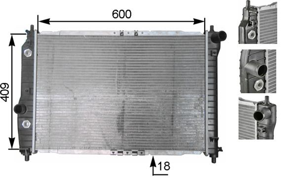 Radiador, refrigeración del motor