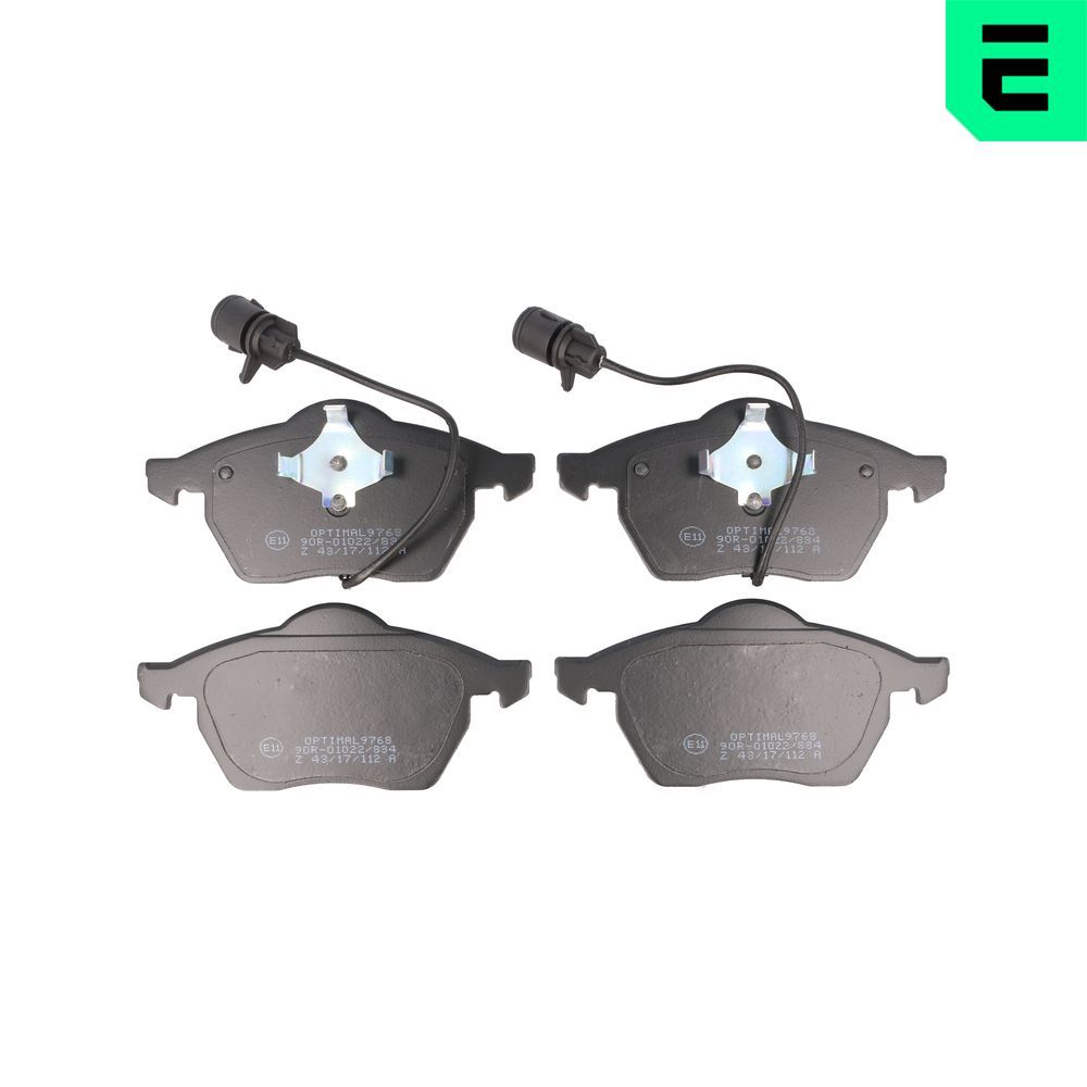 OPTIMAL BP-09768 - Bremsbelagsatz, Scheibenbremse